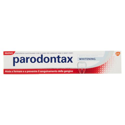 Parodontax whitening dentifricio quotidiano con fluoro per gengive più sane e denti forti 75 ml
