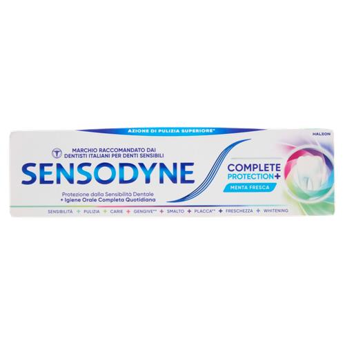Sensodyne Complete Protection+, Dentifricio Denti Sensibili, Igiene orale completa 75 ml
