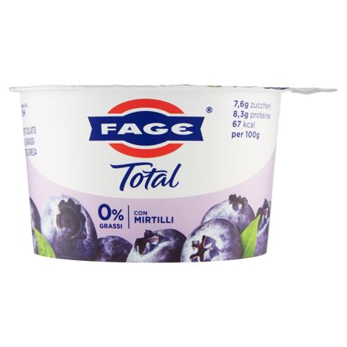 Fage Total 0% Grassi con Mirtilli 170 g