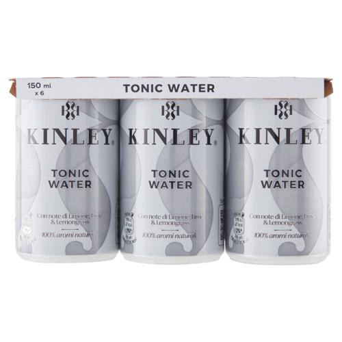 KINLEY Tonic Water 6 x 150 ml Mini Can
