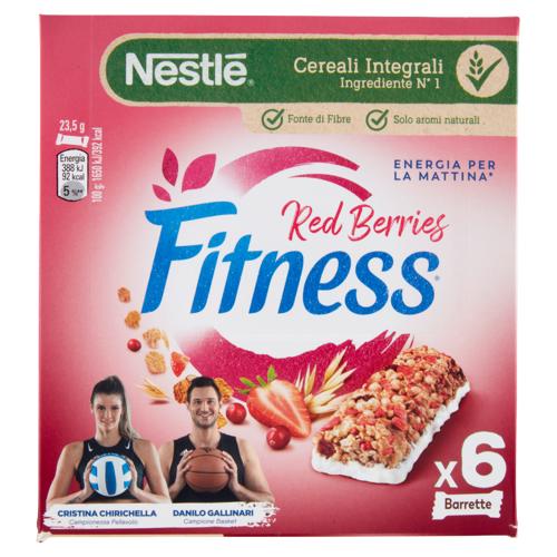 FITNESS Red Berries Barrette Cereali Integrali con Frutti Rossi 6 pezzi da 23,5 g