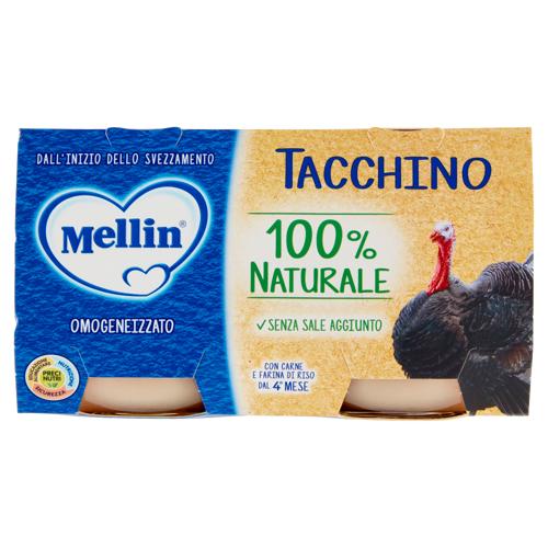 Mellin Tacchino 100% Naturale Omogeneizzato 2 x 120 g