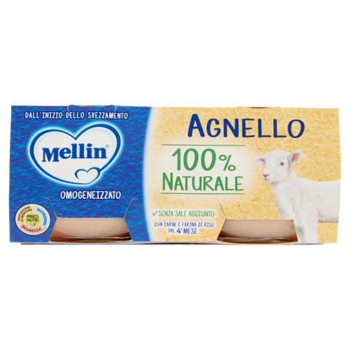 Mellin Agnello 100% Naturale Omogeneizzato 2 x 80 g