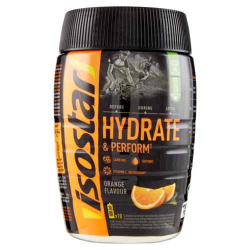 Isostad Hydrate & Perform, Preparato in polvere per bevanda isotonica sport, Gusto arancia 400 g