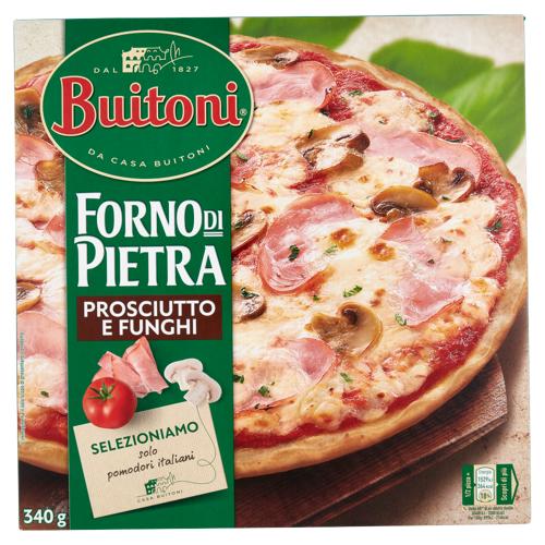 BUITONI Forno di Pietra Pizza Prosciutto e Funghi Pizza surgelata (1 pizza) 340g