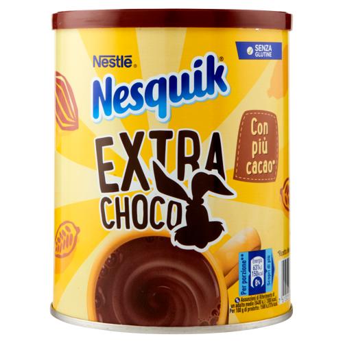 NESQUIK Extra Choco Preparato Solubile per Bevanda con Cacao Magro barattolo 390 g