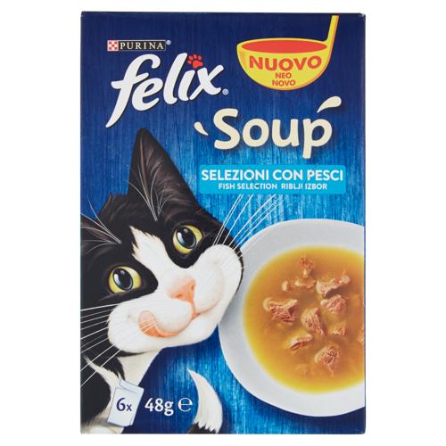 FELIX Soup Original (Merluzzo, Tonno, Platessa) 6 x 48 g
