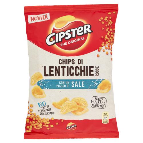 Cipster The Original Chips di Lenticchie Rosse al Sale - 80g