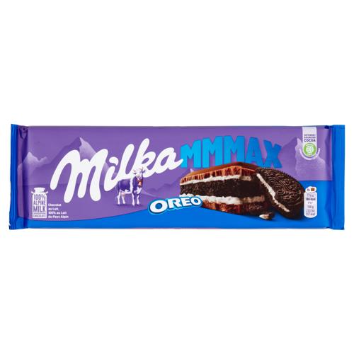 Milka Mmmax, maxi tavoletta di cioccolato al latte ripieno di biscotti Oreo - 300g