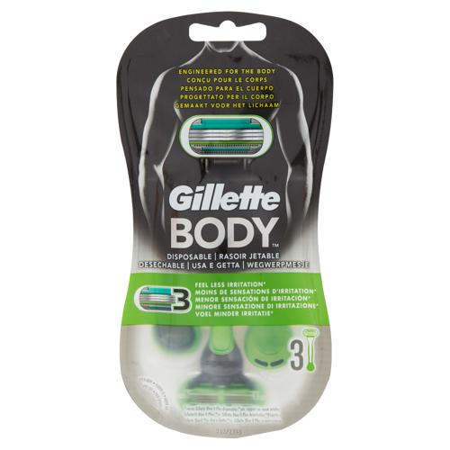 Gillette Body Rasoi Usa & Getta Per il Corpo - 3 rasoi