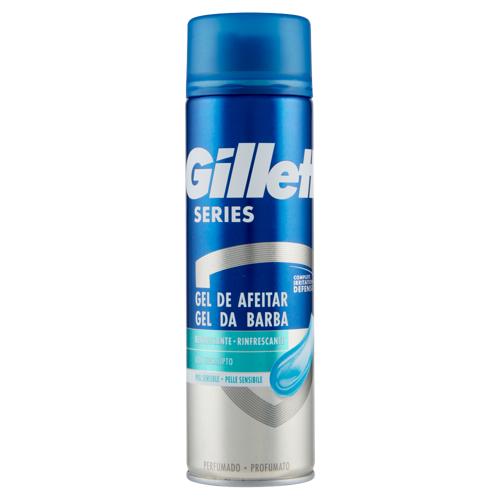 Gillette Gel da Barba da Uomo Series Rinfrescante con Eucalipto, 200 ml