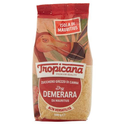 Tropicana Zucchero Grezzo di Canna Dry Demerara da Mauritius 500 g