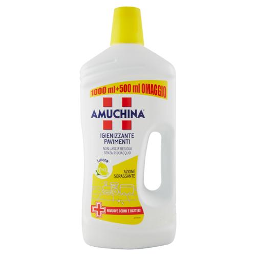 Amuchina Igienizzante Pavimenti Limone Azione Sgrassante 1000 + 500 ml