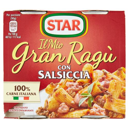 Star Il Mio Gran Ragù con Salsiccia 2 x 180 g