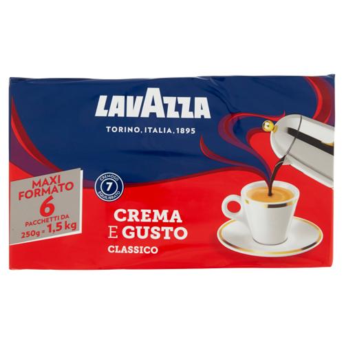  Lavazza crema e gusto Classico Caffè Macinato 6 x 250 g