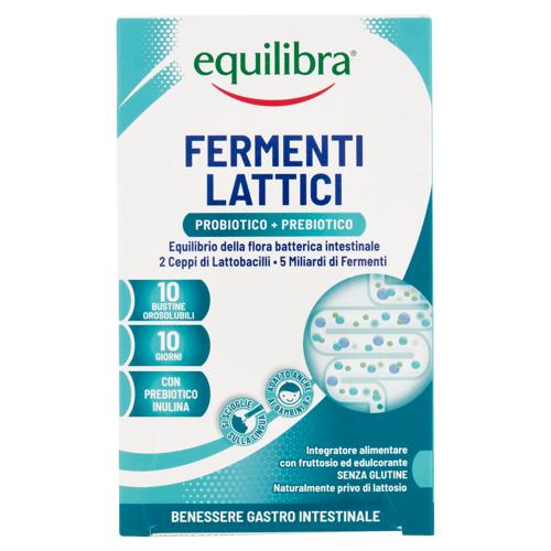 equilibra Fermenti Lattici Probiotico + Prebiotico 10 Bustine Orosolubili 18 g