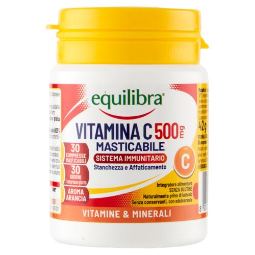 equilibra Vitamina C 500mg Masticabile Sistema Immunitario 30 x 1,4 g