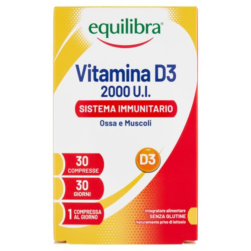 equilibra Vitamina D3 2000 U.I. Sistema Immunitario Compresse 30 x 81 mg
