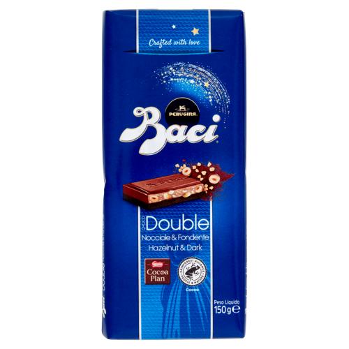 BACI PERUGINA Tavoletta Di Cioccolato Fondente e Cioccolato al Latte ed alle Nocciole Gianduia 150g