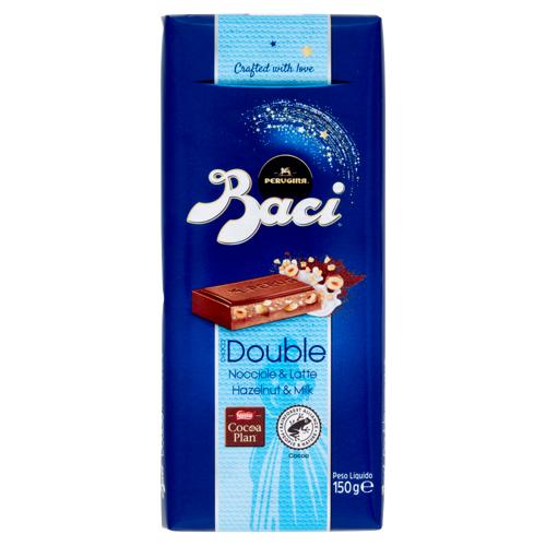 BACI PERUGINA Tavoletta Di Cioccolato al Latte e Cioccolato al Latte ed alle Nocciole Gianduia 150g