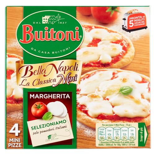 BUITONI Bella Napoli la Classica Mini Margherita Pizza surgelata (4 mini pizze) 300g