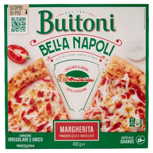 BUITONI Bella Napoli Margherita Pizza Surgelata con Pomodoro e Fior di Latte 1 pizza 400 g