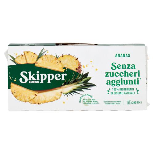 Zuegg Skipper Ananas Senza zuccheri aggiunti* 3 x 200 ml