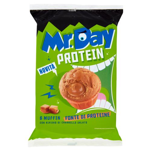 Mr.Day Protein 6 Muffin con Ripieno di Caramello Salato 6 x 42 g