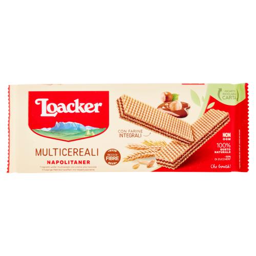 Loacker Wafer Multicereali Napolitaner con farro, grano e avena con crema alle nocciole wafers 175g
