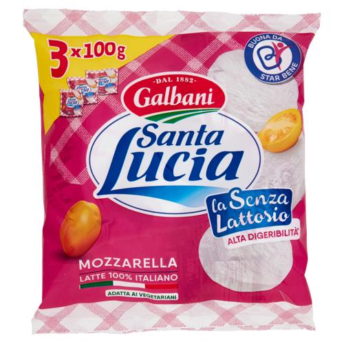 Galbani Santa Lucia Mozzarella la Senza Lattosio 3 x 100 g