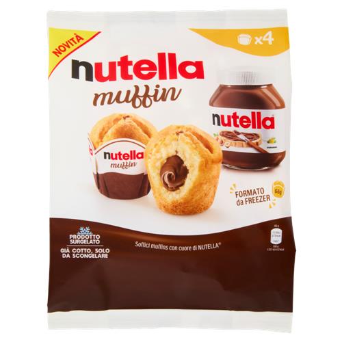 nutella Muffin morbidi muffin con cuore di nutella 4 pezzi 264g