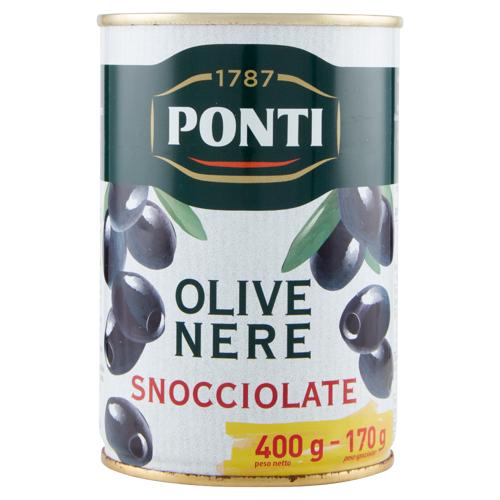 Ponti Olive Nere Snocciolate 400 g