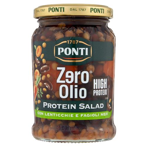 Ponti Zero Olio Protein Salad con Lenticchie e Fagioli Neri 300 g