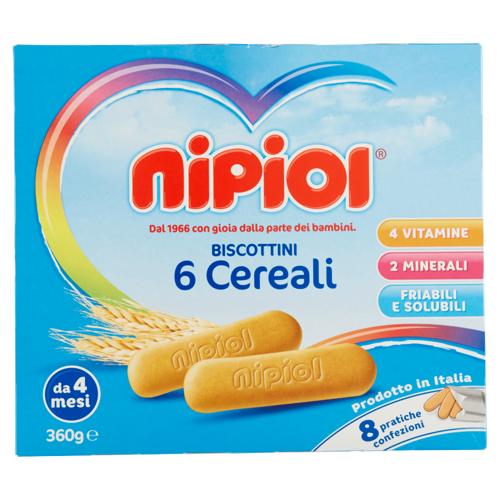 nipiol Biscottini 6 Cereali 360 g