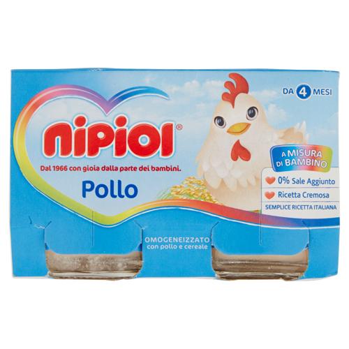 nipiol Pollo Omogeneizzato con pollo e cereale 2 x 120 g