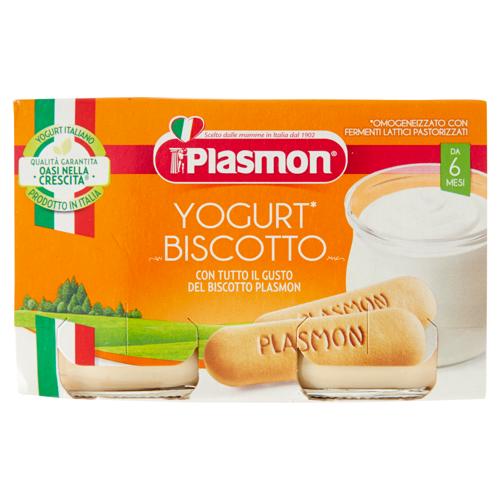 Plasmon Yogurt* Biscotto Omogeneizzato con Fermenti Lattici Pastorizzati 2 x 120 g