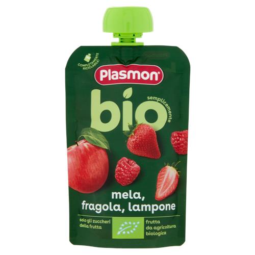 Plasmon semplicemente bio mela, fragola, lampone 100 g