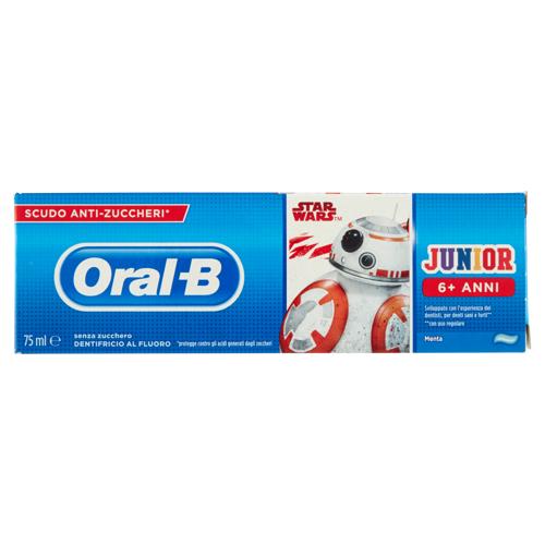 Oral B Dentifricio Junior Disney Star Wars 75 ml - Dentifricio per Bambini 6+ anni