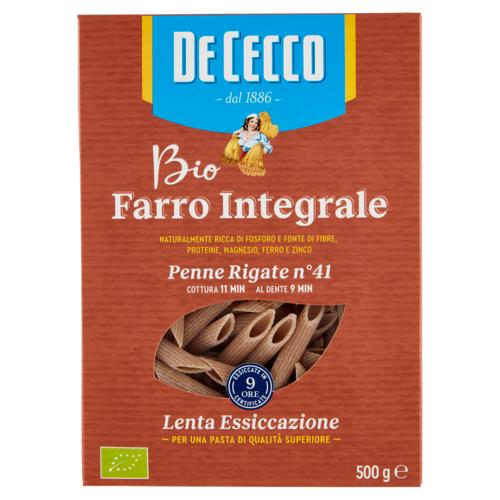 De Cecco Bio Farro Integrale Penne Rigate n° 41 500 g