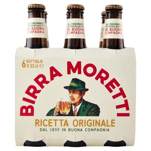 Birra Moretti Ricetta Originale 6 x 33 cl