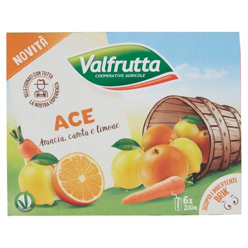 Valfrutta ACE Arancia, carota e limone 6 x 200 ml