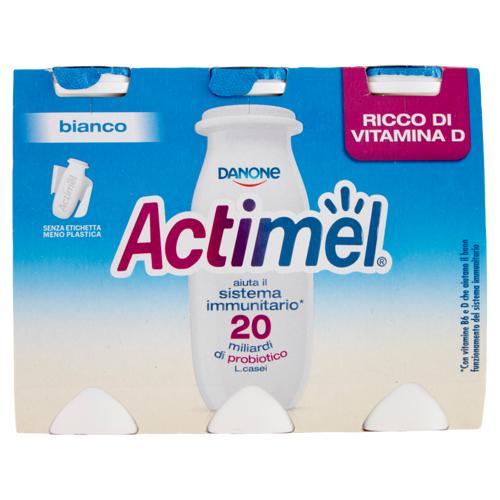 Actimel yogurt da bere arricchito con calcio, vitamina B6 e D, gusto bianco 6 x 100 g