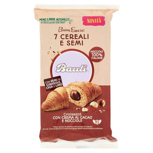 Bauli Croissant Crema al Cacao e Nocciole 7 Cereali e Semi 6 x 45 g
