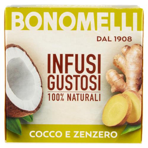 Bonomelli Infusi Gustosi 100% Naturali Cocco e Zenzero 10 filtri 20 g