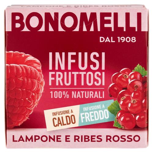 Bonomelli Infusi Fruttosi 100% Naturali Lampone e Ribes Rosso 12 Filtri 24 g