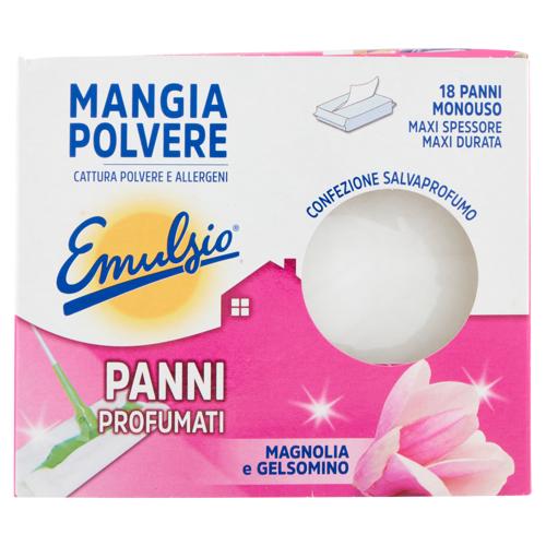 Emulsio Mangia Polvere Panni Profumati Magnolia e Gelsomino 18 pz