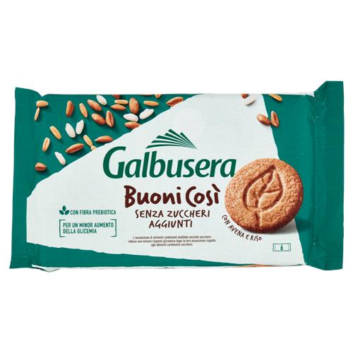Galbusera BuoniCosi Senza Zuccheri Aggiunti con Avena e Riso 6 x 50 g