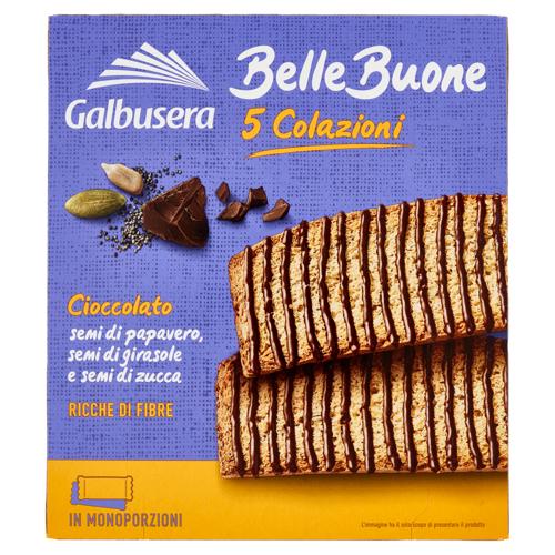 Galbusera BelleBuone 5 Colazioni Cioccolato semi di papavero, semi di girasole e semi di zucca 5x40g