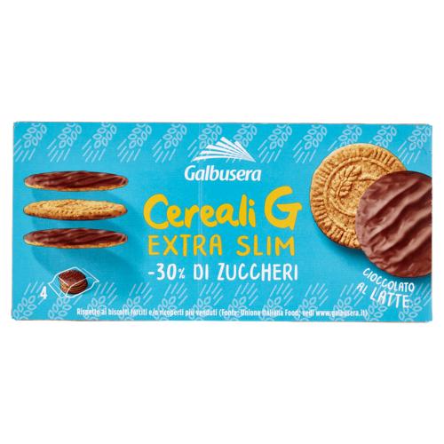 Galbusera Cereali G Extra Slim Cioccolato al Latte 4 x 30 g