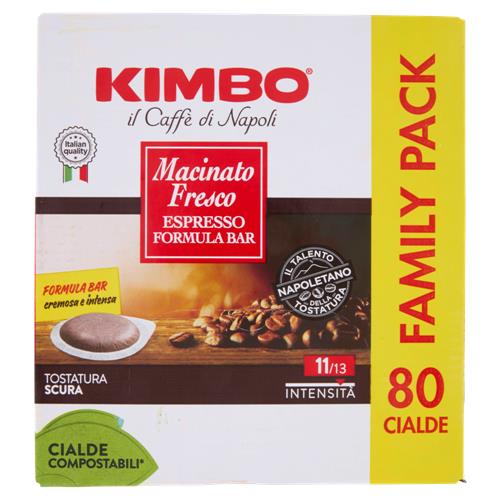 Kimbo Macinato Fresco Espresso Formula Bar 80 Cialde Compostabili* 584 g